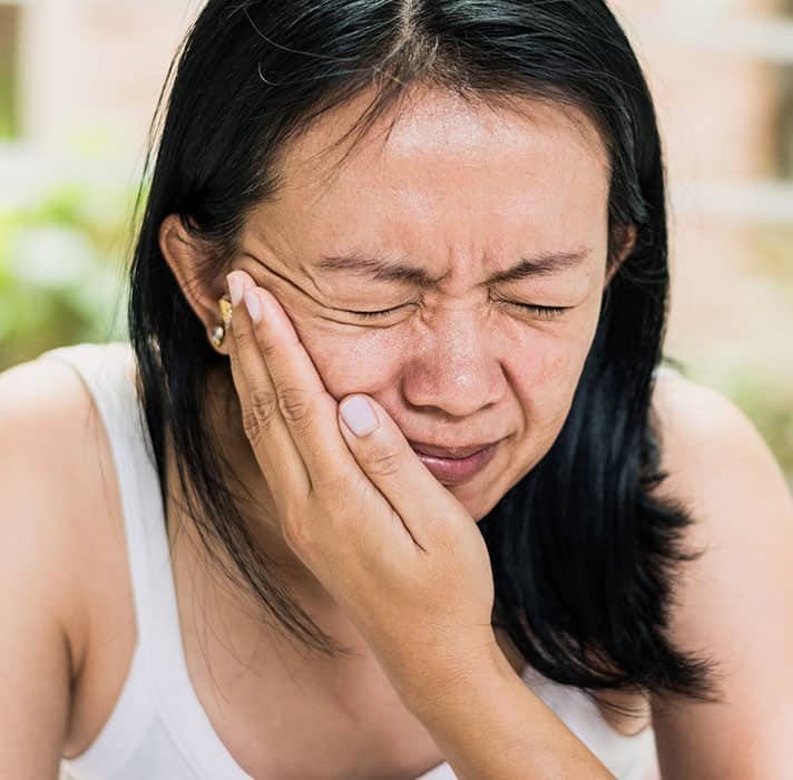 Pain on Face